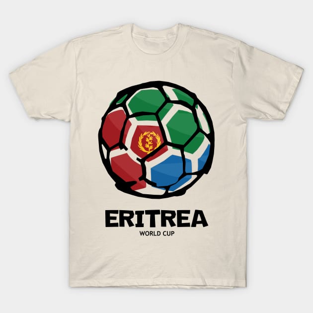 Eritrea Football Country Flag T-Shirt by KewaleeTee